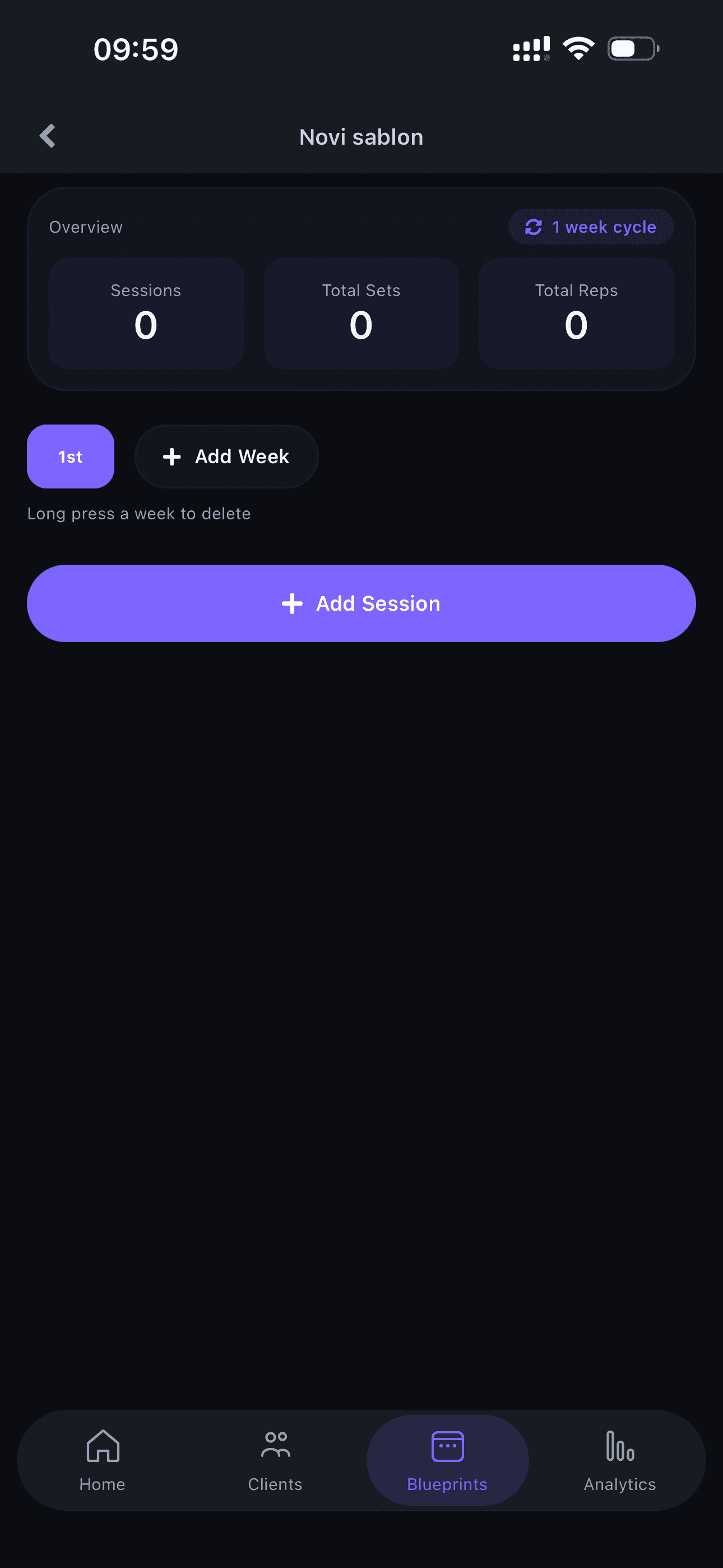 Add a Week and Get Started